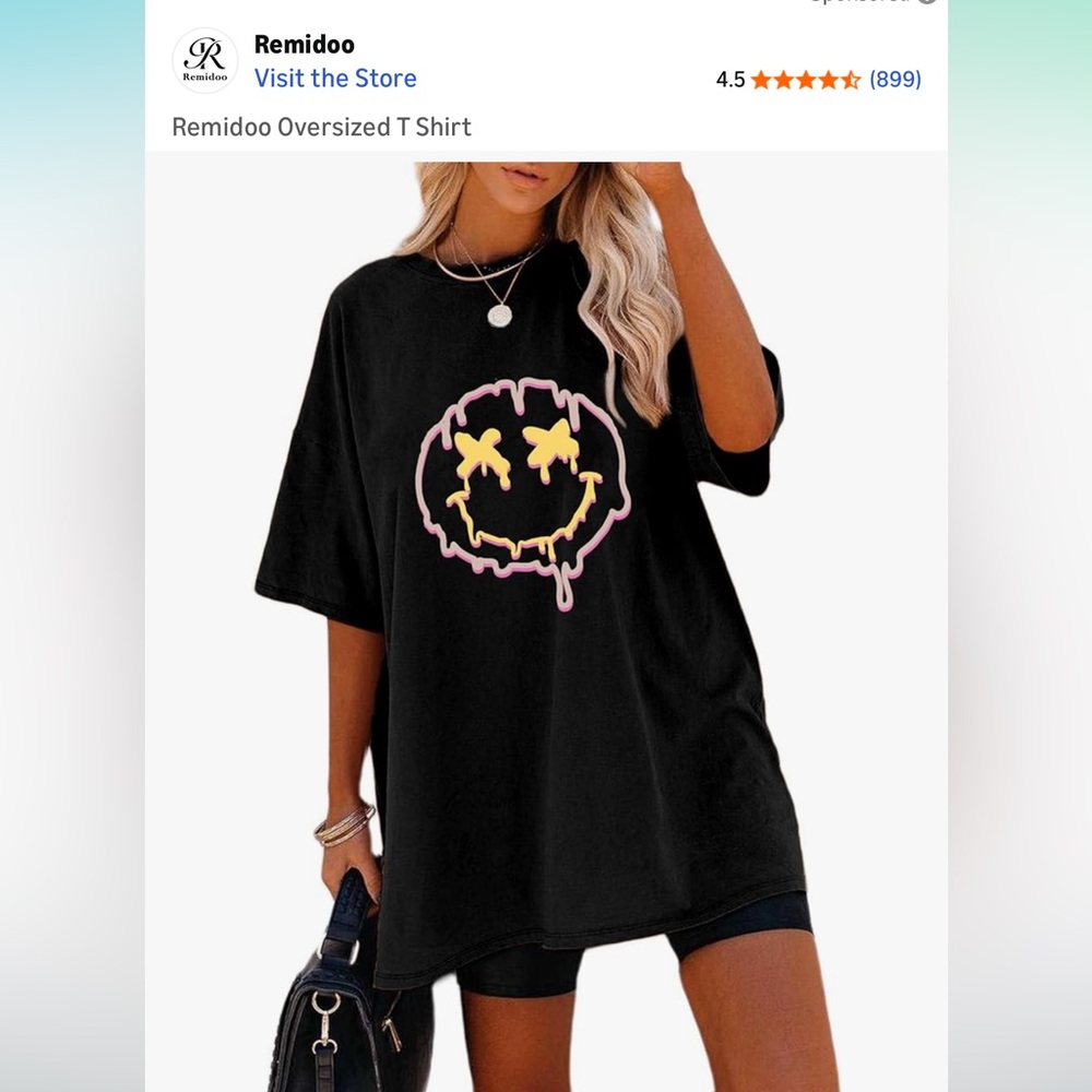 Mido Black T-Shirt with Star Graphic